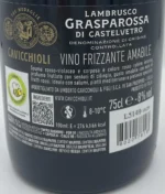 Lambrusco Grasparossa CAVICCHIOLI - 75cl – Image 2
