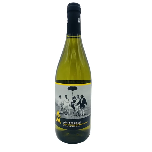 Vin blanc AURAMADRE Terre de Sicile IGT pinot grigio AURAMADRE - 75 cl