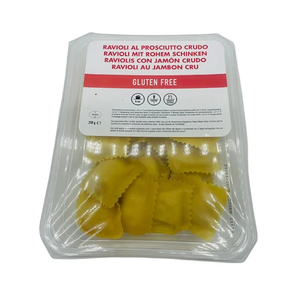 Ravioli SANS GLUTEN Jambon cru et Mozzarella  - 250g